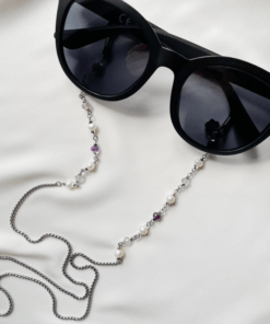 Sonnenbrillen Perlenkette - Flouritsteine - Astra Stones - Nordic Concept Store